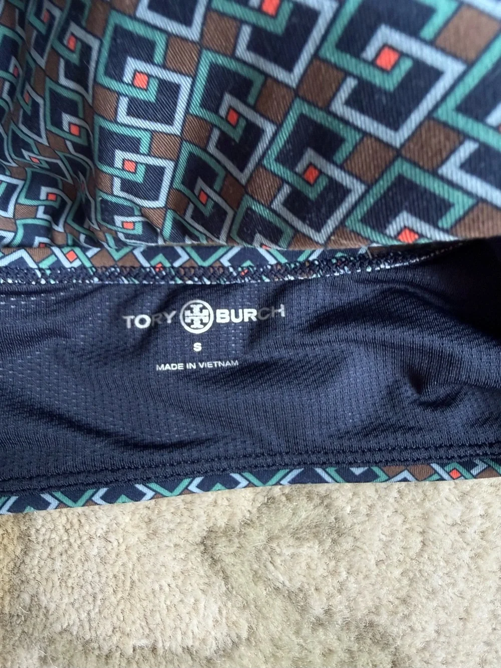 Tory Sport Chevron Leggings (XS) and Bra (S) Set